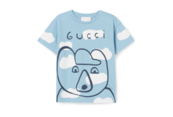 T-shirt neonato in cotone con stampa