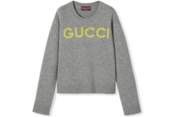 Maglia in lana con intarsio Gucci
