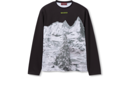 T-Shirt aus technischem Baumwolljersey mit Print