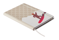 Großes Notizbuch mit Print