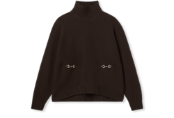 Wool cashmere sweater with Horsebit