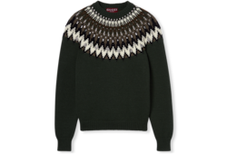 Pullover aus Wolljacquard mit Norwegermuster