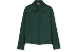 Camicia in seta jacquard con Incrocio GG