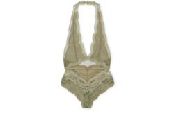 Body in tulle con pizzo floreale