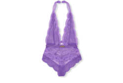 Body in tulle con pizzo floreale