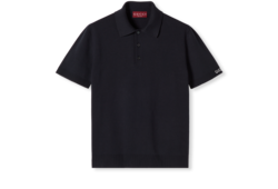 Poloshirt aus Seiden- und Baumwollstrick