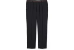 Wool pant with selvedge detail