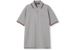 Polo in piquet di cotone con ricamo