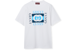 T-shirt in jersey di cotone stampato