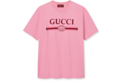 T-shirt in jersey di cotone con stampa