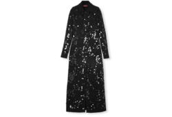 Robe polo en mélange de tweed avec broderie