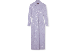 Robe polo brodée de sequins