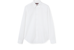 Cotton poplin shirt with embroidery