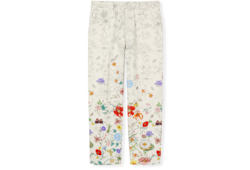 Pantalone in denim stampato