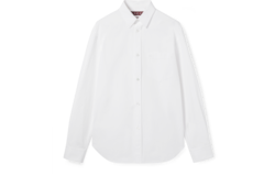 Camisa de popelina de algodón grueso bordado