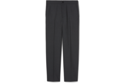 Pantalon en serge de laine mélangée avec logo