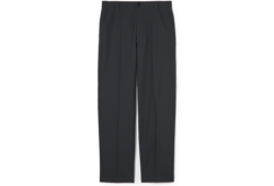 Pantalón de sarga de lana con bordado