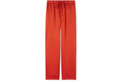 Pantalón de satén con GG