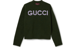 Maglia in lana con intarsio Gucci
