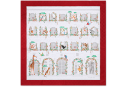 Carré en twill de soie imprimé