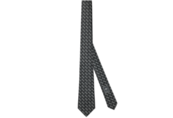 Cravate en jacquard de soie à motif Mors