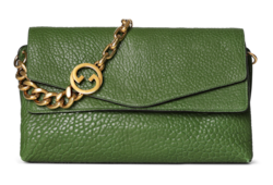 Large shoulder bag with chain