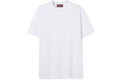 Cotton jersey T-shirt with embroidery
