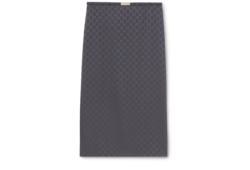 Jupe en jacquard de soie et coton GG