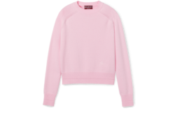 Wool cashmere sweater with embroidery