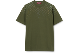 Cotton jersey T-shirt with crystals