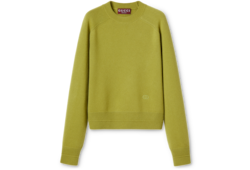 Wool cashmere sweater with embroidery
