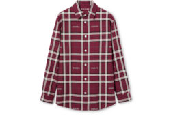 Hemd aus Baumwolljacquard mit Schottenkaro