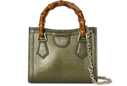 Cabas Gucci Diana en lézard petit format