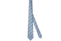 Krawatte aus Seidenjacquard mit diagonalem Horsebit