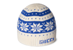 Gorro infantil de lana con logotipo Gucci