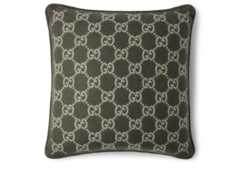 GG wool cashmere jacquard cushion