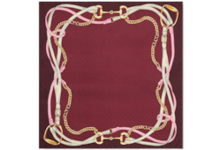 Pañuelo cuadrado jacquard seda estampado GG