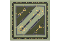 Printed silk twill carré