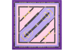 Printed silk twill carré