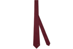 Cravate en jacquard de soie à détail Mors Gucci