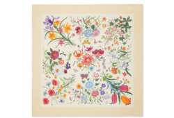 Carré in twill di seta stampato