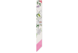 Printed silk twill ribbon