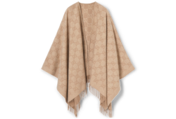 GG cashmere lamé cape
