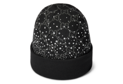Gorro de lana con GG y cristales