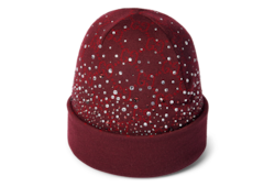 Gorro de lana con GG y cristales