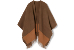 Wool cashmere cape