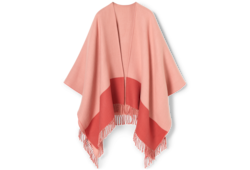 Wool cashmere cape