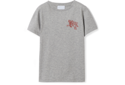T-shirt pour enfant en coton avec broderie