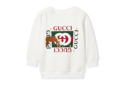 Sudadera de algodón estampado para bebé