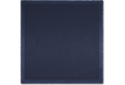 Silk wool Horsebit jacquard shawl